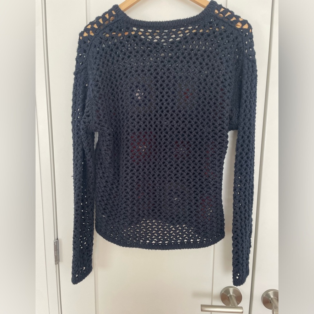 Cotton by Autumn Cashmere Crochet Sweater - Picture 3 of 4